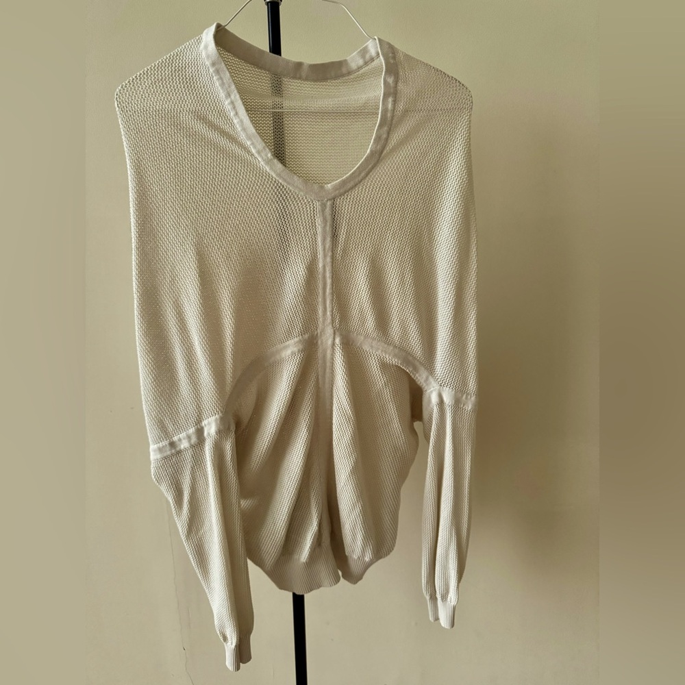ZERO + MARIA CORNEJO Knit Draped Cardigan Sweater Size S in Oatmeal